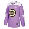 Men Boston Bruins Purple Hockey Fights Cancer Practice Jersey