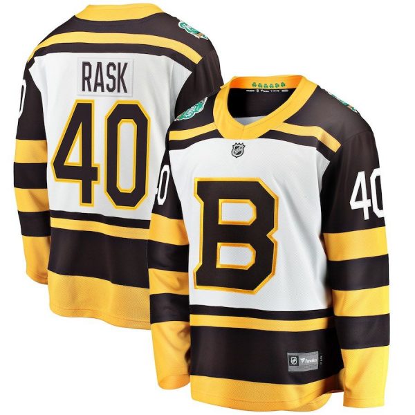 Men Boston Bruins Tuukka Rask White 2019 Winter Classic Breakaway Player Jersey