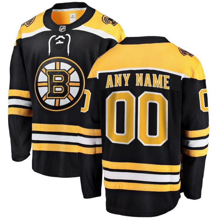 Men Boston Bruins White Away Breakaway Custom Jersey