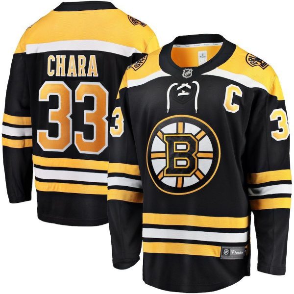 Men Boston Bruins Zdeno Chara Black Breakaway Player Jersey