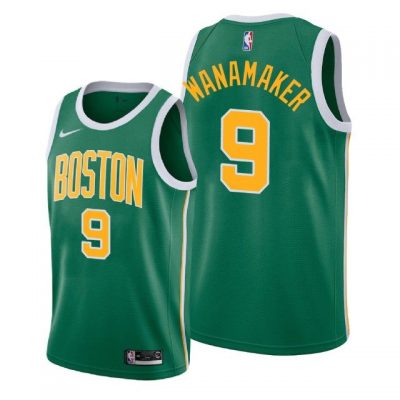 Men Boston Celtics Green Bradley Wanamaker #9 Earned Jersey