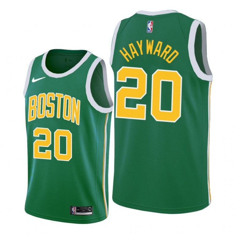 Men Boston Celtics Green Gordon Hayward #20 Earned Edition Jersey
