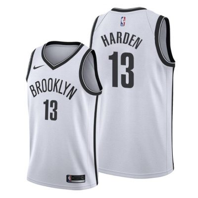 Men Brooklyn Nets #13 James Harden White 2020-21 Association Jersey 2020 Trade