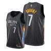 Men Brooklyn Nets #7 Kevin Durant Black 2020-21 City Edition Jersey Honor Basquiat