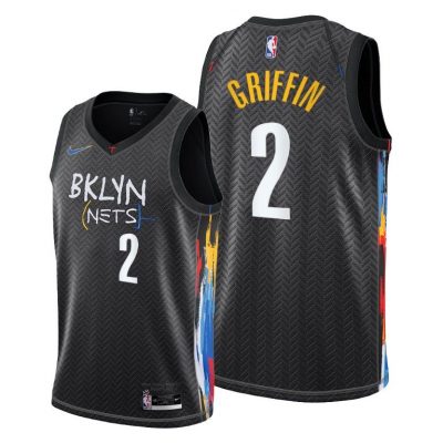 Men Brooklyn Nets Blake Griffin 2020-21 Black City Edition Jersey