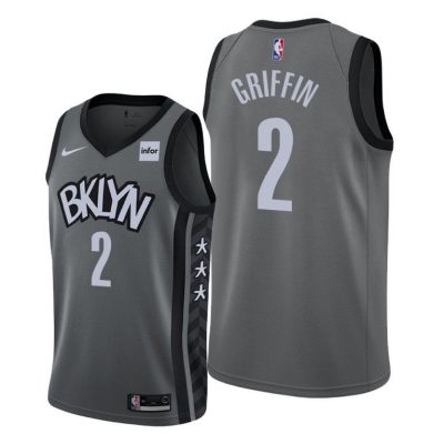 Men Brooklyn Nets Blake Griffin 2020-21 Gray Statement Edition Jersey