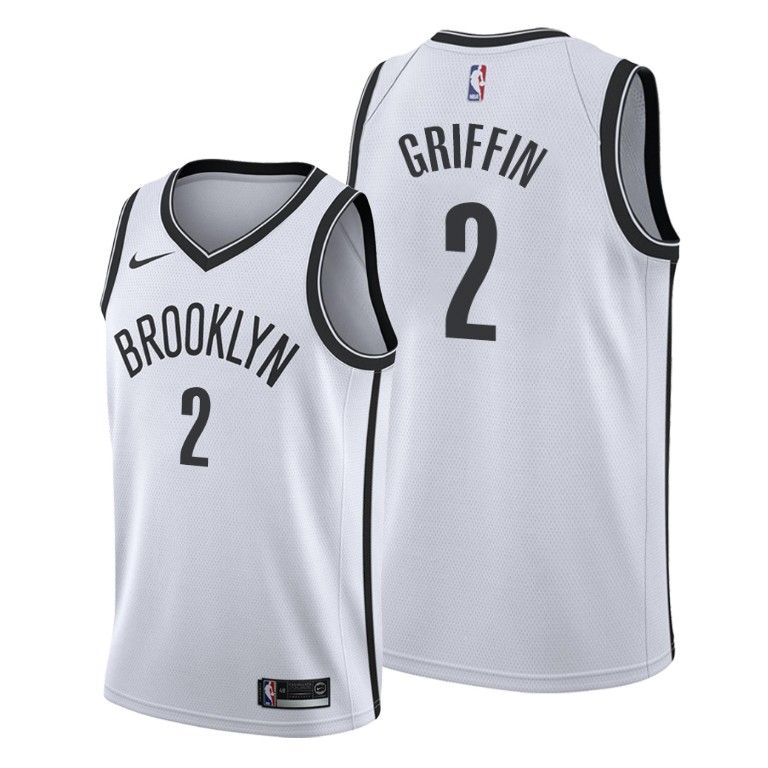 Men Brooklyn Nets Blake Griffin 2020-21 White Association Edition Jersey
