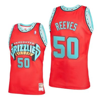 Men Bryant Reeves Vancouver Grizzlies Red 2021 Reload 2.0 Jersey Throwback