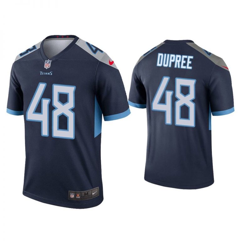 Men Bud Dupree Tennessee Titans Navy Legend Jersey