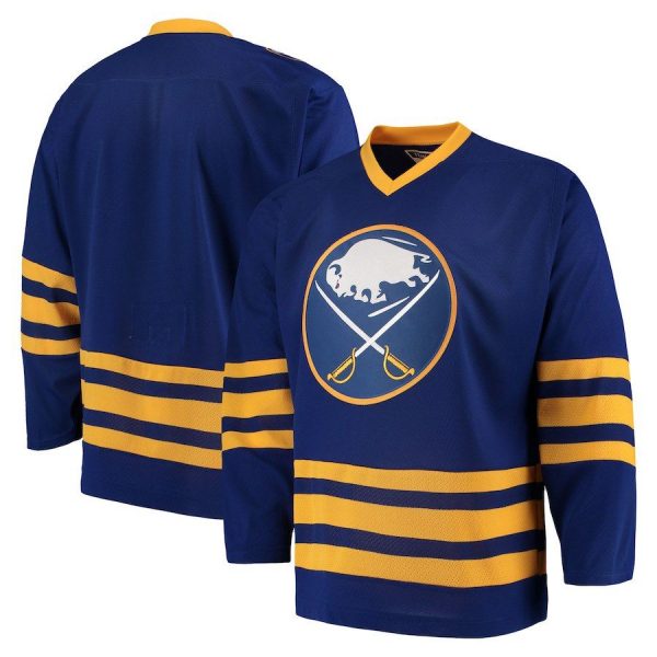 Men Buffalo Sabres CCM Navy Classic Throwback Team Jersey