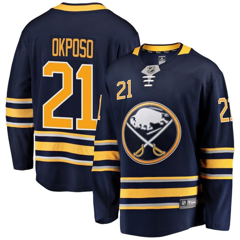 Men Buffalo Sabres Kyle Okposo Navy Breakaway Player Jersey