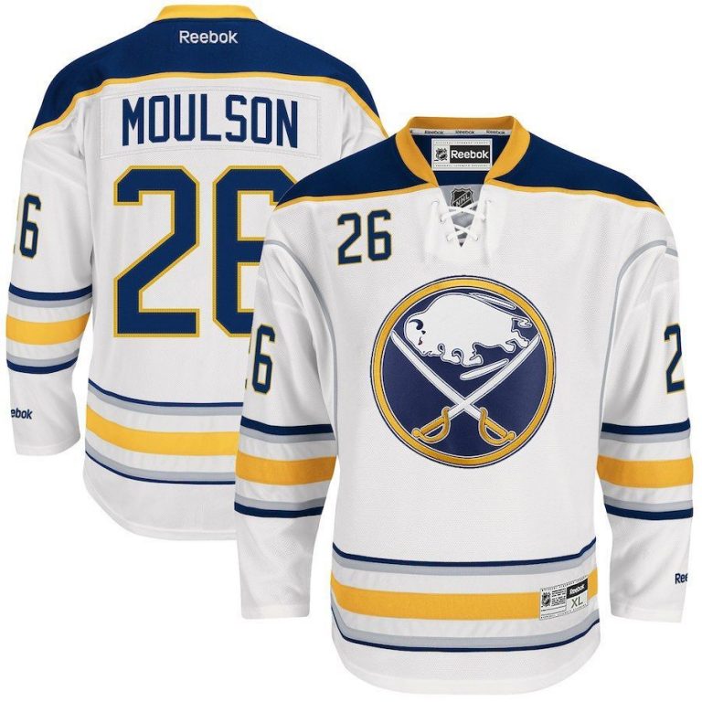 Men Buffalo Sabres Matt Moulson Reebok Navy Blue Home Premier Jersey