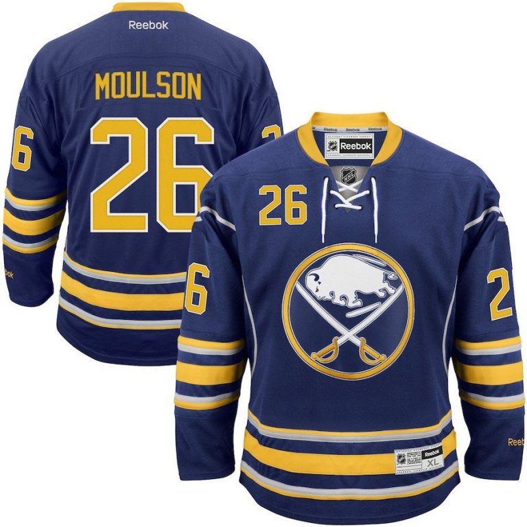 Men Buffalo Sabres Matt Moulson Reebok White Away Premier Jersey