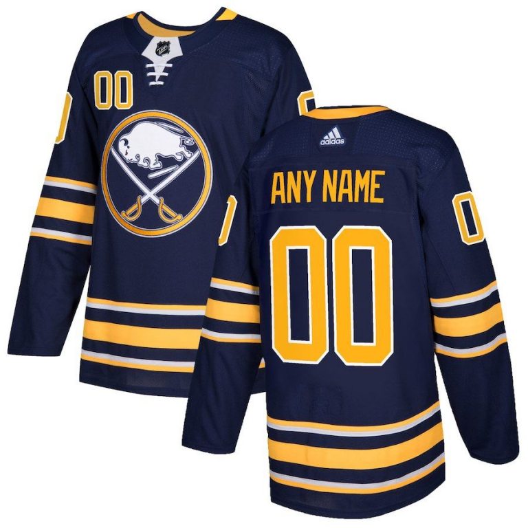 Men Buffalo Sabres Navy Custom Jersey