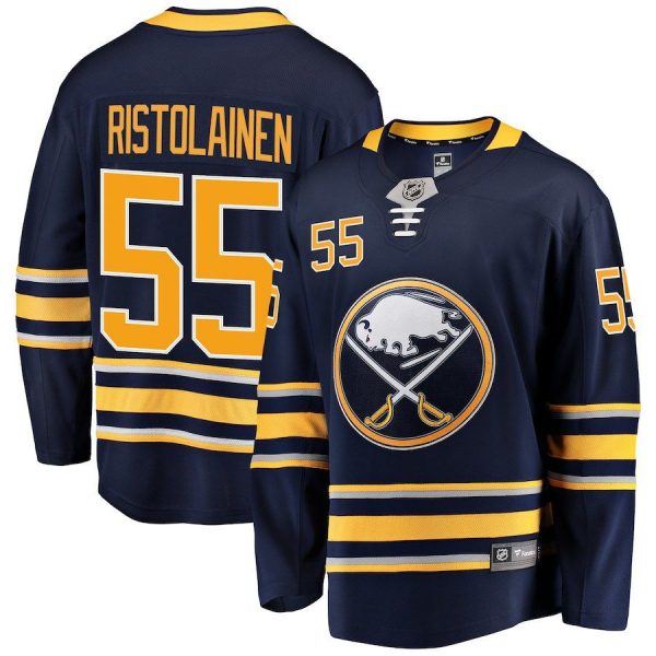 Men Buffalo Sabres Rasmus Ristolainen Navy Breakaway Player Jersey