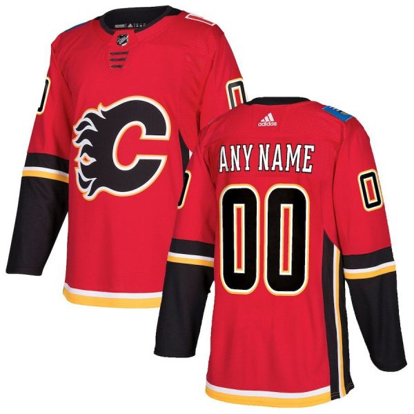 Men Calgary Flames Red Custom Jersey