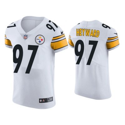 Men Cameron Heyward Pittsburgh Steelers White Vapor Elite Jersey