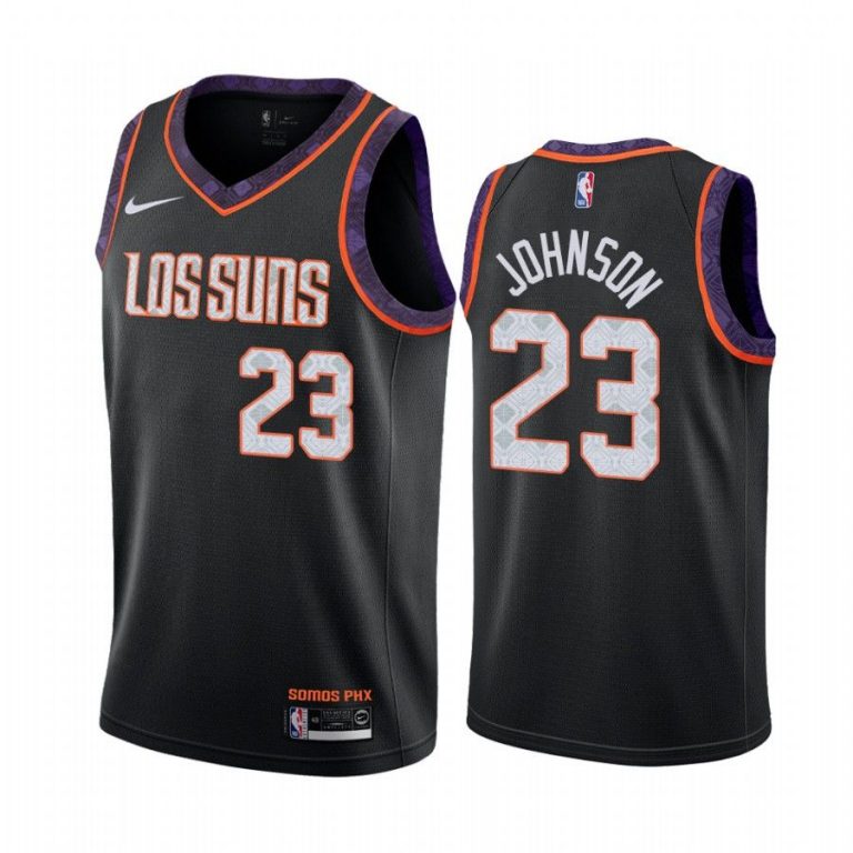 Men Cameron Johnson Phoenix Suns #23 Black 2019-20 City Jersey