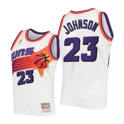 Men Cameron Johnson Phoenix Suns Hardwood Classics White Jersey Men