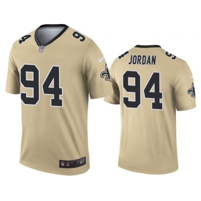Men Cameron Jordan New Orleans Saints Gold Inverted Legend Jersey
