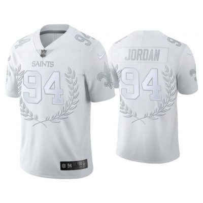 Men Cameron Jordan New Orleans Saints White Platinum Limited Jersey