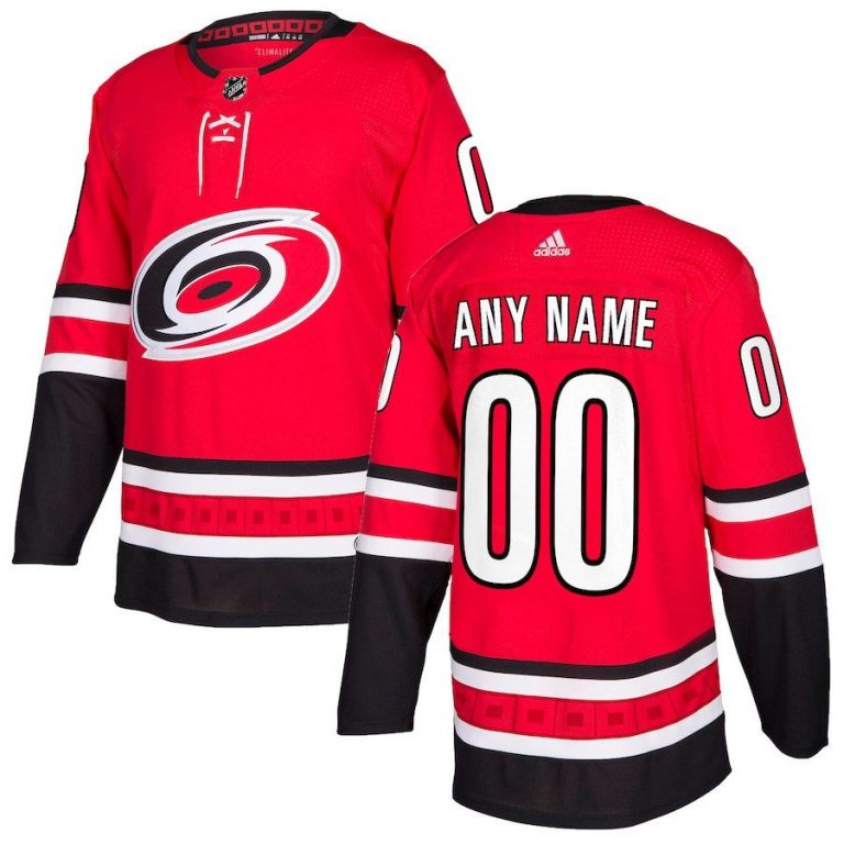 Men Carolina Hurricanes Black Alternate Custom Jersey