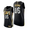 Men Cavaliers #16 Cedi Osman Black Golden Edition 2021 Jersey Limited