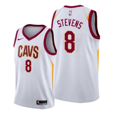 Men Cavaliers #8 Lamar Stevens White 2020-21 Association Jersey