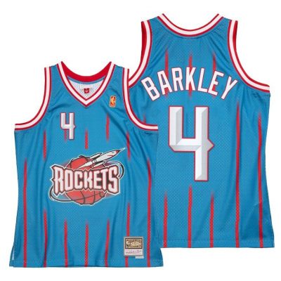 Men Charles Barkley Houston Rockets Reload 2.0 Blue Jersey