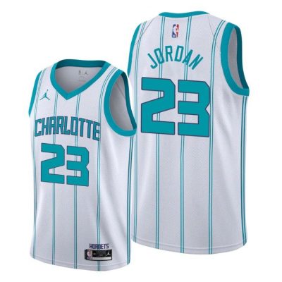 Men Charlotte Hornets #23 Michael Jordan White 2021 Association Edition Jersey Owner-player