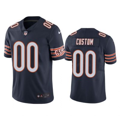Men Chicago Bears Custom #00 Navy Color Rush Limited Jersey