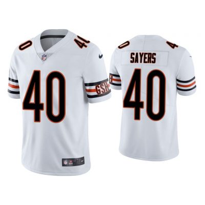 Men Chicago Bears Gale Sayers Vapor Limited White Jersey