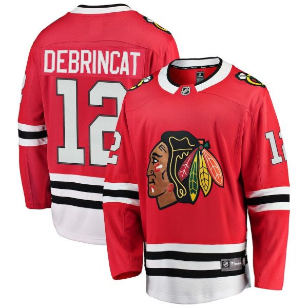 Men Chicago Blackhawks Alex DeBrincat Red Breakaway Player Jersey