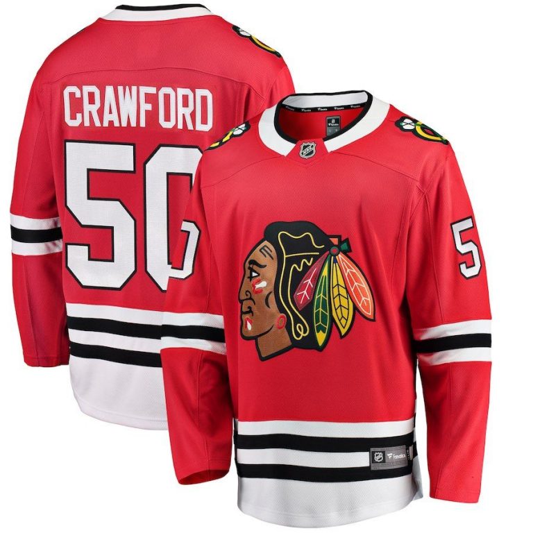 Men Chicago Blackhawks Corey Crawford Red Breakaway Player Jersey