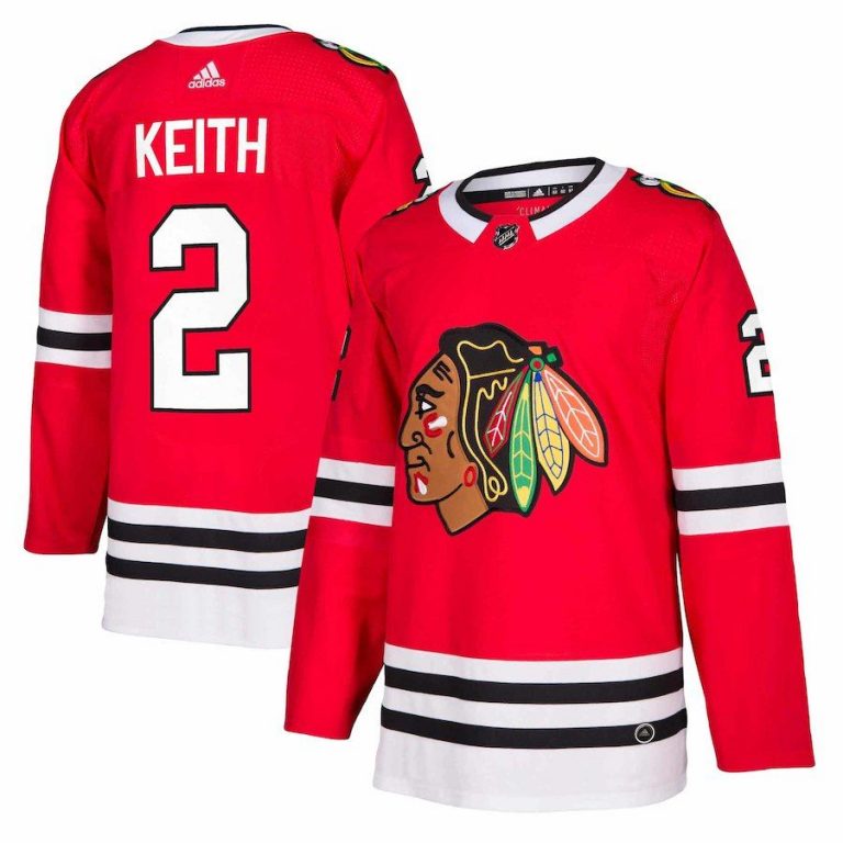 Men Chicago Blackhawks Duncan Keith Red Player Jersey