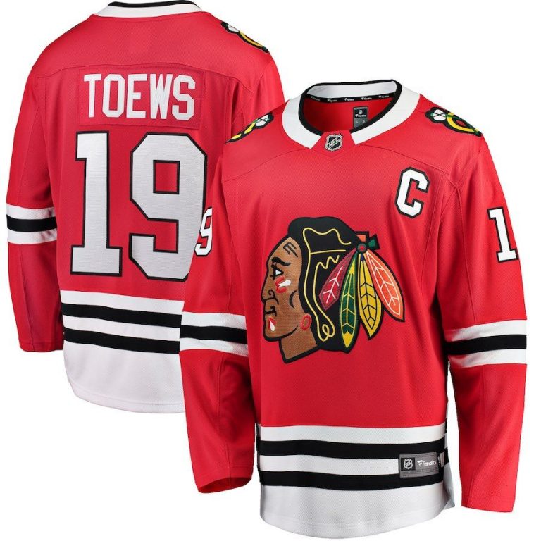 Men Chicago Blackhawks Jonathan Toews White Breakaway Player Jersey