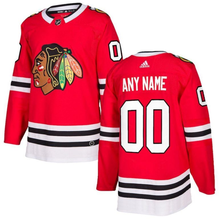 Men Chicago Blackhawks White Custom Jersey