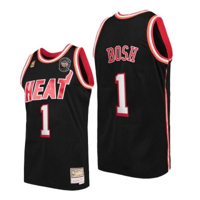 Men Chris Bosh Miami Heat Black Throwback Jersey 2021 Naismith Hall Of Fame