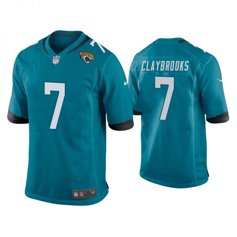 Men Chris Claybrooks Jacksonville Jaguars Teal Game Jersey