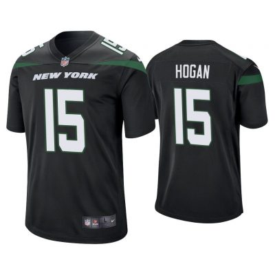 Men Chris Hogan New York Jets Black Game Jersey