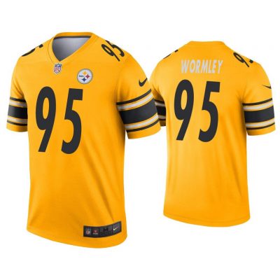 Men Chris Wormley Pittsburgh Steelers Gold Inverted Legend Jersey