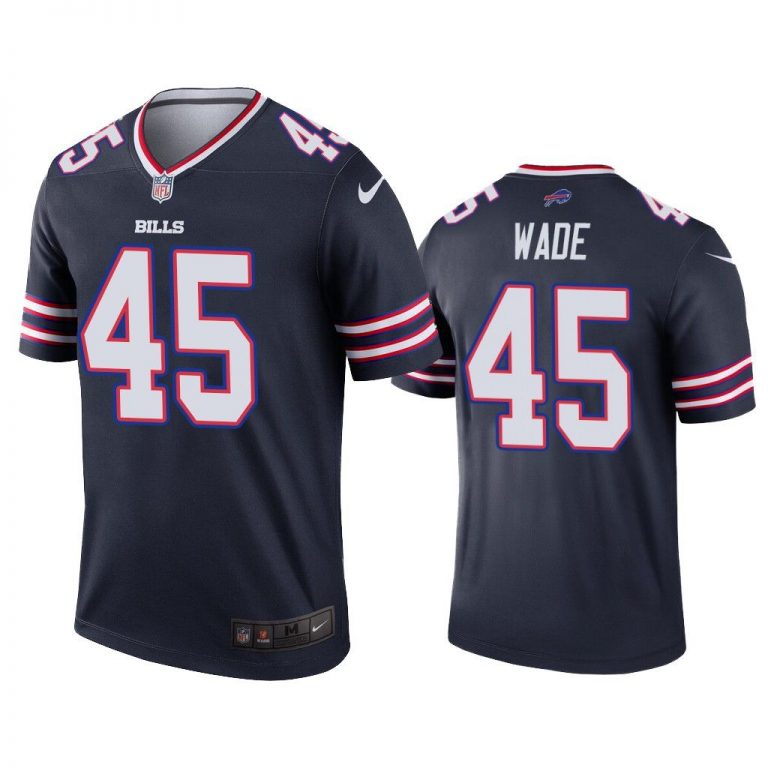 Men Christian Wade Buffalo Bills Navy Inverted Legend Jersey