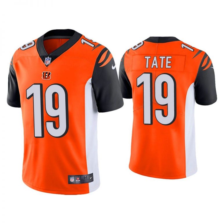 Men Cincinnati Bengals Auden Tate Vapor Limited Orange Jersey