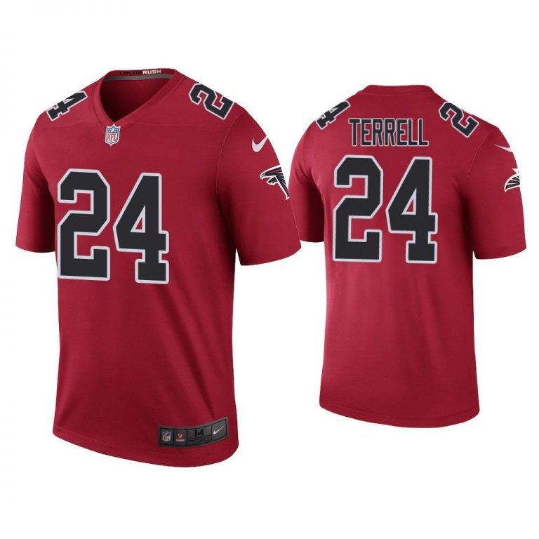 Men Color Rush Legend A.J. Terrell Atlanta Falcons Red Jersey