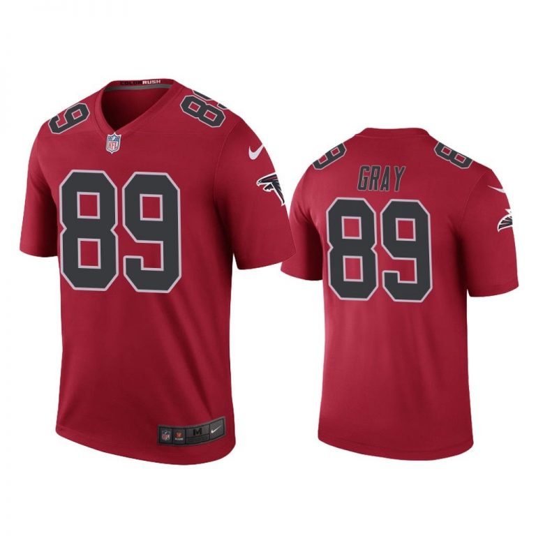 Men Color Rush Legend Alex Gray #89 Atlanta Falcons Red Jersey