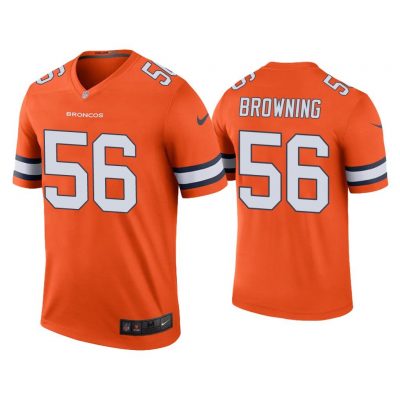 Men Color Rush Legend Baron Browning Denver Broncos Orange Jersey