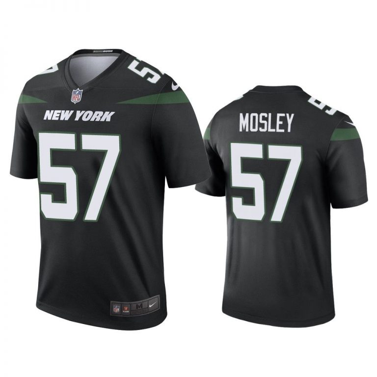 Men Color Rush Legend C.J. Mosley #57 New York Jets Black Jersey