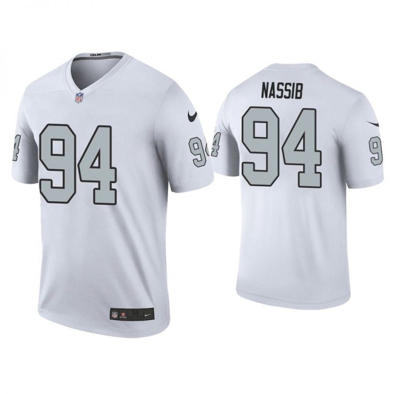 Men Color Rush Legend Carl Nassib Las Vegas Raiders White Jersey