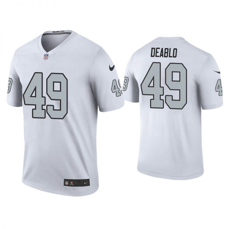 Men Color Rush Legend Divine Deablo Las Vegas Raiders White Jersey