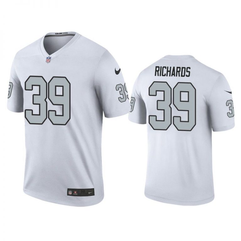 Men Color Rush Legend Jordan Richards Oakland Raiders White Jersey